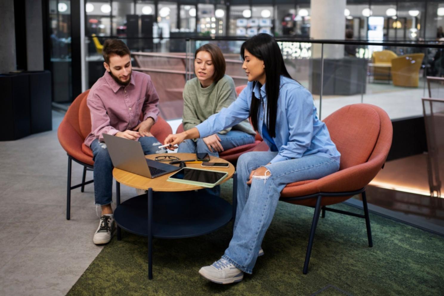 Financial planning workspace with documents and analysis tools